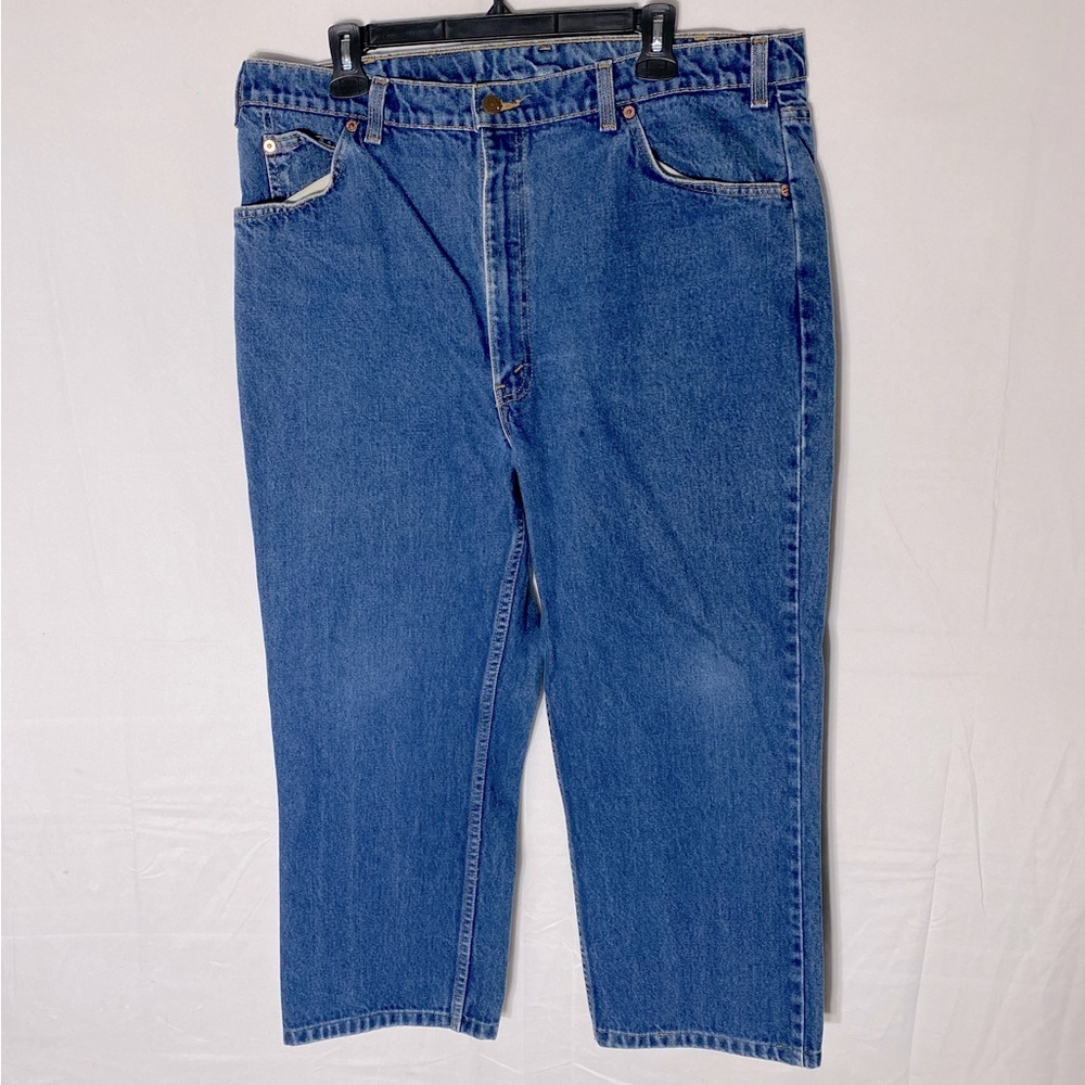 Vintage Levi’s Orange Tab 619 Med Wash Straight Leg Jeans 40 Dadcore Normcore